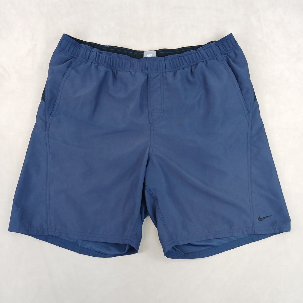 VTG Nike Large Mens Swim Trunks Board Shorts‎ 90s Liner Gray Tag